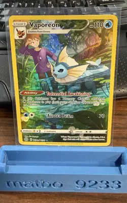Pokemon Vaporeon TG02/TG30 Swsh09: Brilliant Stars Trainer Gallery Holo - Image 1