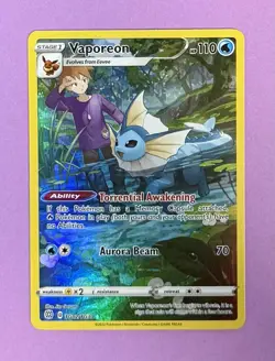 Pokemon Vaporeon TG02/TG30 Swsh09: Brilliant Stars Trainer Gallery Holo - Image 3