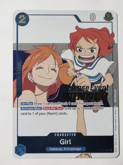 One Piece TCG Promo Card P-096 Girl (NAMI heroines) English WINNER - Image 1