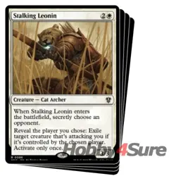 Stalking Leonin X4 M/NM Magic MTG Murders At Karlov Manor: Commander - Image 1