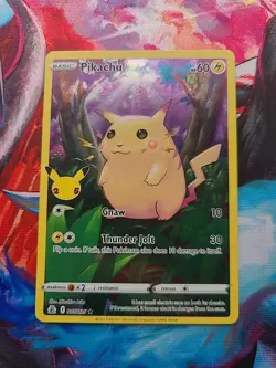 Pokemon Pikachu Celebrations Full Art Card 005/025 NM Condition - Image 1