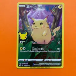 Pikachu Full Art Holo 005/025 Pokemon Card Celebrations 25th NM 5/25 Fat English - Image 2