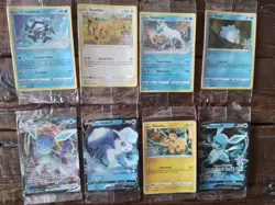 8 full set Pokemon Card Snowflake Stamp 2023 Holiday Calendar Art v sealed Cards - Image 1