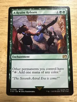A Realm Reborn - FINAL FANTASY MAGIC CARD MTG NM-MINT RARE - Image 1