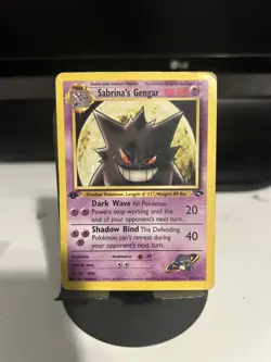Pokemon TCG Sabrina's Gengar 1st Edition Non-Holo Card 29/132 Gym Challenge - Image 1