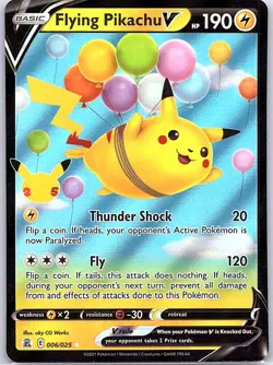 Flying Pikachu V 006/025 Celebrations - Pokemon Card - NM - Image 1