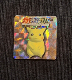 Pikachu Prism Holo GB Pocket Stadium N64 Mini Card Pokemon Japanese Vintage - Image 1