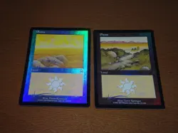 FOIL Lands lot Mercadian Masques English x10 mtg SP,MP [FC] B - Image 2