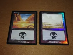 FOIL Lands lot Mercadian Masques English x10 mtg SP,MP [FC] B - Image 4