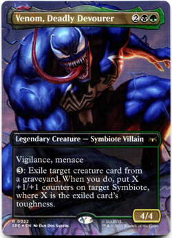 Venom, Deadly Devourer (Borderless) - [Marvel's Spider-Man: Eternal-Legal] MTG - Image 3