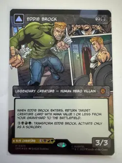 Eddie Brock Venom, Lethal Protector Borderless FOIL (#0224) NM ENG MTG Mythic - Image 1