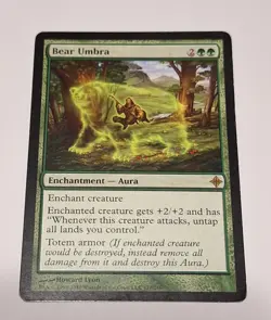 MTG Magic the Gathering Bear Umbra Rise of the Eldrazi Regular MP - Image 1