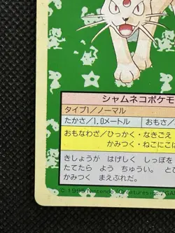 Pokemon Card Persian No. 053 Top sun Topsun 1995 Green Back Japanese - Image 5