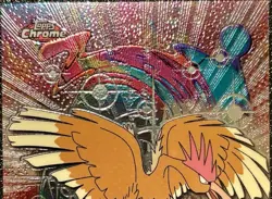 FEAROW #22, Series 1 - 2000, Topps TV Animation Edition Chrome Pokemon Card - Image 2