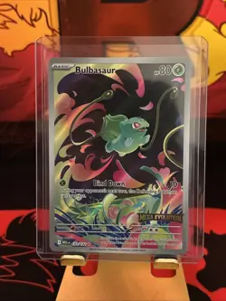 Bulbasaur 133/132 Illustration Rare Mega Evolution STAMPED Promo Pokemon Card - Image 1
