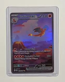 Pokemon Custom DIY Fan Art Card Charizard ex (199/165) Holo, For Display Only - Image 3