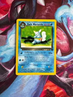 2000 Pokemon Team Rocket Dark Wartortle #46/82 - Image 1
