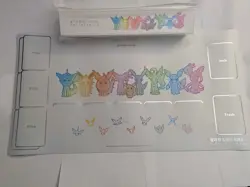 Pokemon S-Chinese Eevee Theme Playmat Storage Box + Playmat 2024 NEW - US SELLER - Image 1
