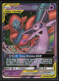 Pokemon TCG SM - Unified Minds #72/236 Espeon & Deoxys GX - Image 1