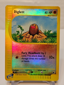 Diglett 106/165 Common Reverse Holo Expedition Pokemon 1099 - Image 1