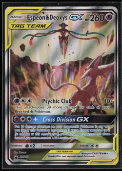 Pokemon TCG SM Promos #SM240 Espeon & Deoxys GX - Image 1