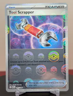 Pokemon Tool Scrapper #085/086 English White Flare Poke Ball Pattern - Image 1