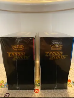 2023 Pokemon TCG Lot of 2 Crown Zenith Sealed Elite Trainer Boxes - Image 3