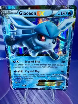 Glaceon EX 20/124 Ultra Rare - Pokemon TCG: XY Fates Collide (Pack Fresh) NM+/M - Image 1