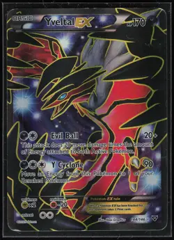Pokemon TCG XY Base Set #144/146 Yveltal EX (144 Full Art) - Image 1