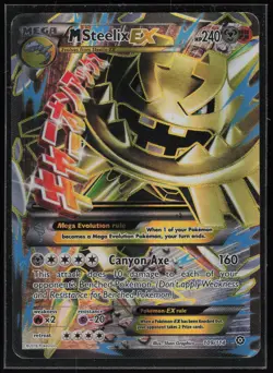 Pokemon TCG XY - Steam Siege #109/114 M Steelix EX (Full Art) - Image 1