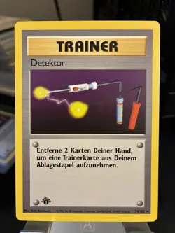 1999 Pokemon German 1st Edition Detektor (Item Finder) #74 NM - Image 1