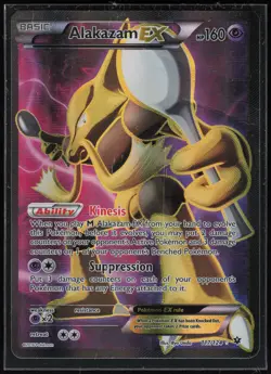 Pokemon TCG XY - Fates Collide #117/124 Alakazam EX (Full Art) - Image 1