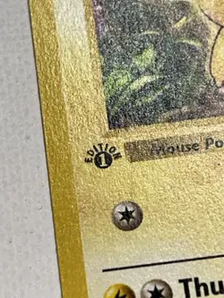 Pikachu 1st Edition Base Set Shadowless Yellow Cheeks VLP/NM- Pokemon TCG - Image 5