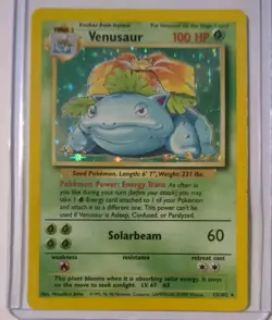 Pokemon TCG - Venusaur 15/102 - Holo Unlimited - Base Set Unlimited MP - Image 1