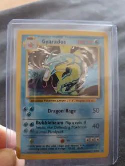 Pokemon TCG Gyarados Base Set 6/102 Holo Unlimited Holo Rare LP - Image 1
