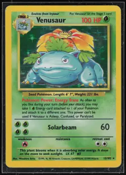 Pokemon TCG Base Set #015/102 Venusaur - Image 1