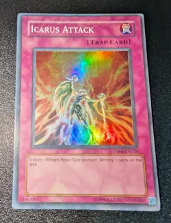 YUGIOH Icarus Attack DR04-EN235 Super Rare MP English - Image 1