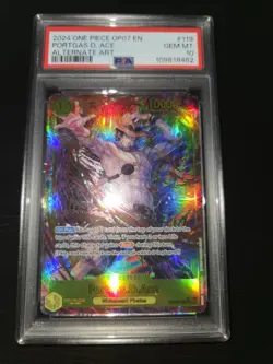 Portgas.D.Ace - OP07-119 Alt Art One Piece TCG PSA 10 English - Image 2