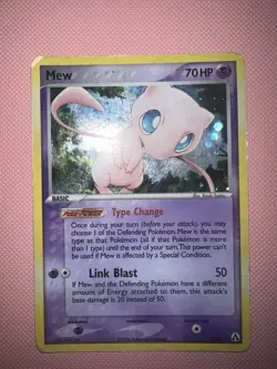 Pokemon TCG Mew 10/92 EX Legend Maker Holo Rare Card 2006 - Image 1