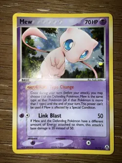 Mew Holo #10/92 EX Legend Maker MP Pokemon Card 2006 - Image 1