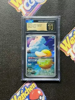 CGC 10 Pristine - Psyduck 199/193 AR Art Rare Pokemon Japanese Mega Dream ex M2a - Image 1