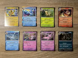Prismatic Evolutions Costco Cosmos Holo Promo Cards Full Set Of 8 Eeveelutions - Image 1