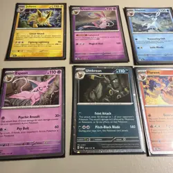 Prismatic Evolutions Costco Cosmos Holo Promo Cards Full Set Of 8 Eeveelutions - Image 2