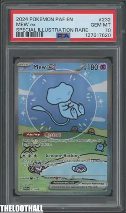 Pokemon 2024 Mew ex 232/091 SIR Paldean Fates GEM MINT PSA 10 - Image 1
