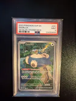 2023 POKEMON 151 POKEMON CENTER ELITE TRAINER BOX PROMO SVP #051 SNORLAX PSA 9 - Image 1