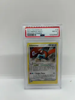 Pokemon Salamence - PSA 8 - EX Dragon - Cosmos Holo - 19/97 New Cert - Image 1