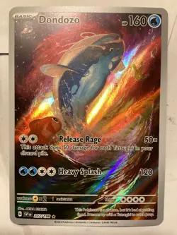 Pokemon Card - Dondozo Scarlet & Violet Base Set 207/198 Holo Illustration Rare - Image 1