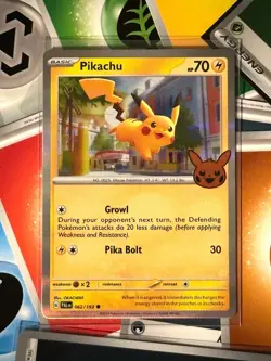 Pikachu 062/193 Trick or Trade 2023 Holo Pokemon Halloween Card - Image 1