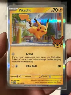 Pikachu 062/193 Trick or Trade 2023 Holo Pokemon Halloween Card - Image 2