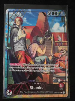 Shanks (2025 PSA Magazine Promo) OP09-001 One Piece Promotion Cards Foil - Image 1